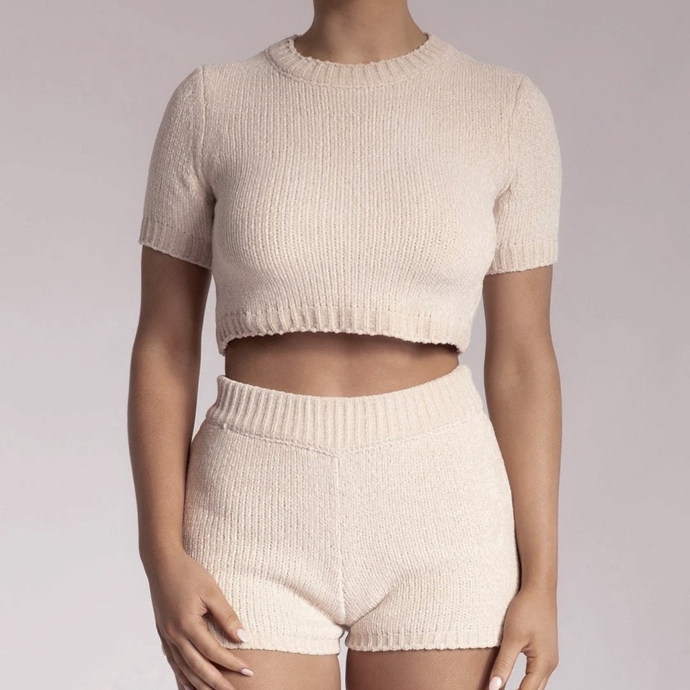Meshki Carmela Chenille Cream Set